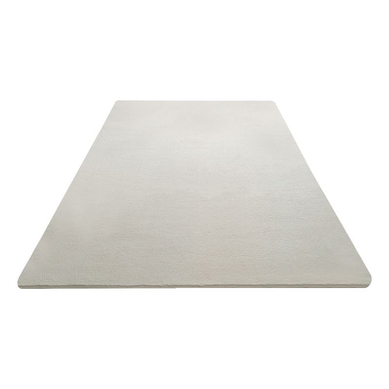 Relaxing Plain Shag Rug Polyester Indoor Carpet Non-Slip Backing Area Carpet for Adult's Bedroom