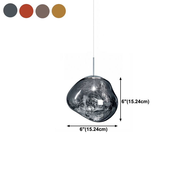 Ball Shape Glass Hanging Pendant Light Nordic Suspension Pendant Light