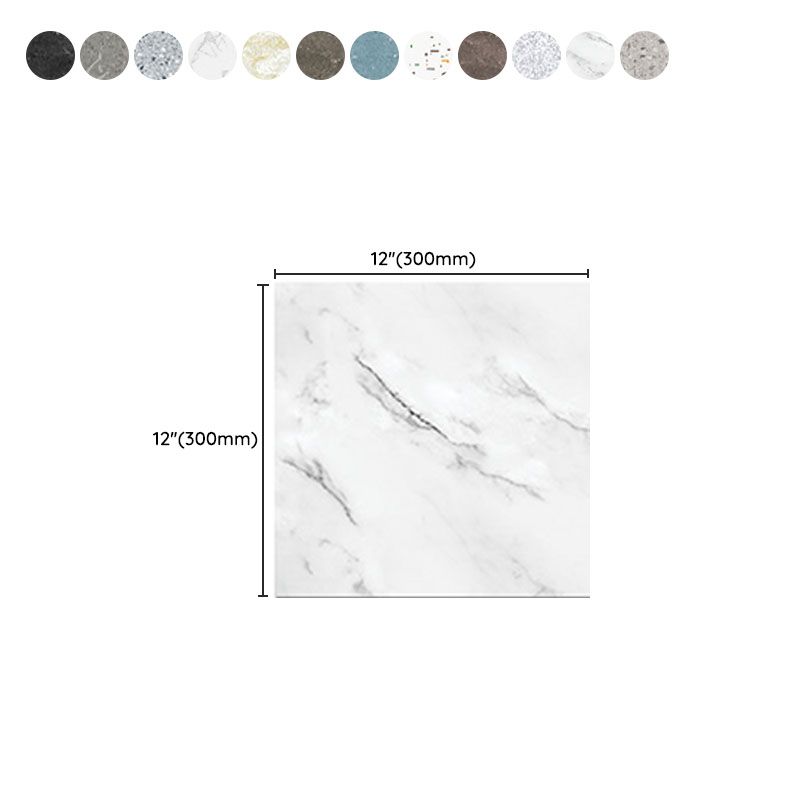 Peel & Stick Vinyl Flooring Smooth Marble Look Vinyl Flooring with Waterproof