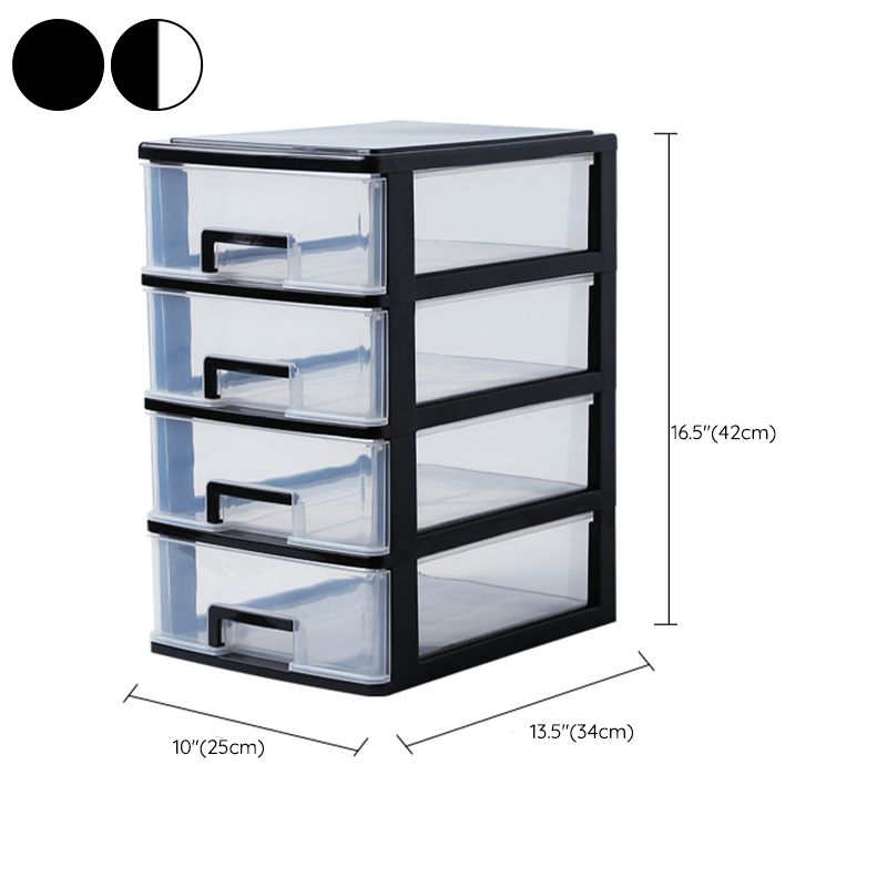 Vertical Filing Cabinet Transparent Drawers Modern Plastic File Cabinet