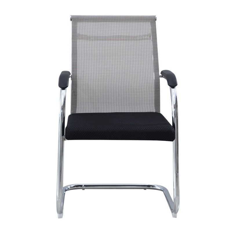 Silver Frame Office Chair No Distressing AirGrid Arm Chair with Breathable