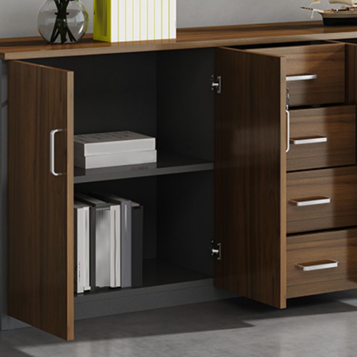 Modern Engineered Wood Filing Cabinet Lateral File Cabinet with Lock and Storage