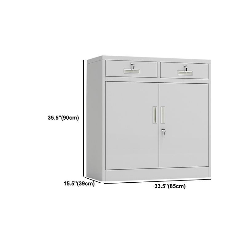 Vertical Filing Cabinet Contemporary Steel Fire-Resistant File Cabinet for Home or Office