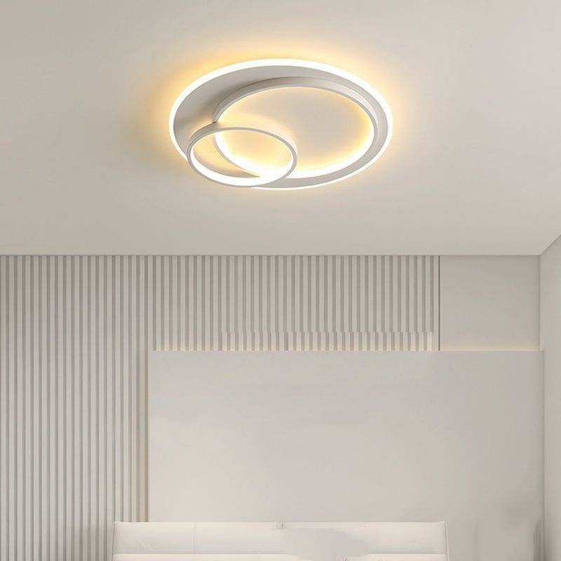 Modernism LED Ceiling Light White Flush Mount Lighting for Hallway