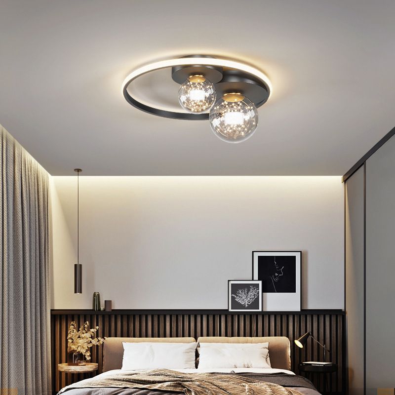 LED Moderne Ceiling Light Fixture Ringed Light Acrylic Light Living Room Bedroom Light in Concise Style