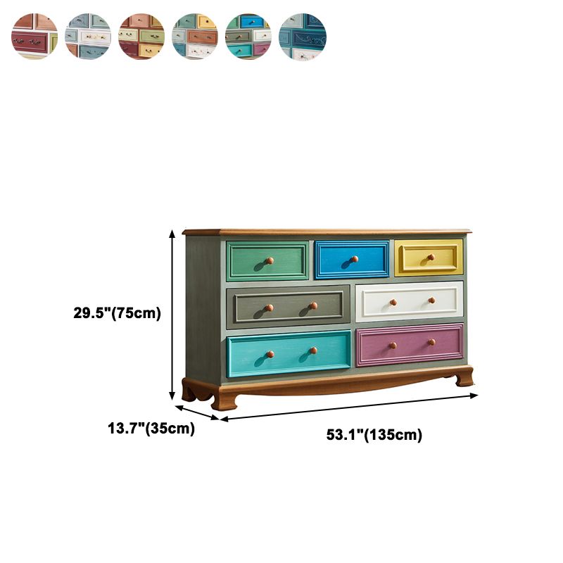 Multi Drawers Classical Storage Chest Wooden Storage Chest for Bedroom