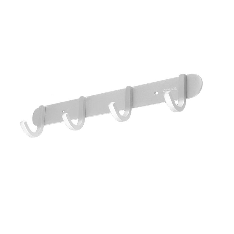 Contemporary Bathroom Accessory Set in Aluminum with Towel Bar/Bath Shelf