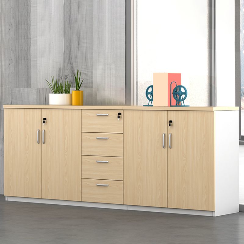 Modern Wood Cabinet Locking Drawers and Storage Lateral File Cabinet