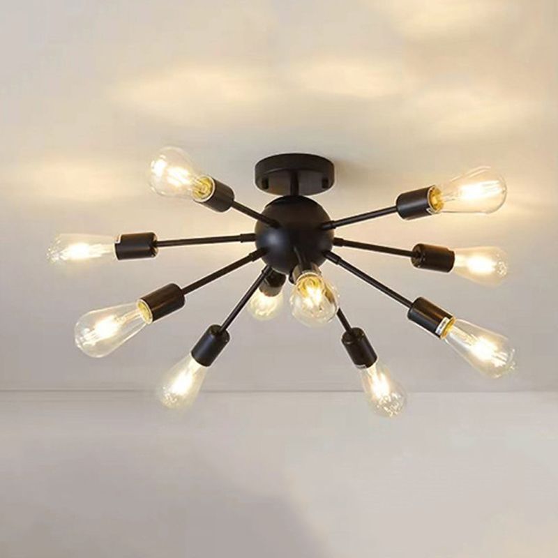 Modern Flush Mount Ceiling Fixture Metal Flush Ceiling Lights for Dining Room