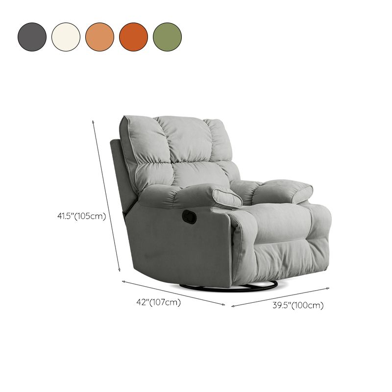 Adjustable Metal Recliner Chair Recliner Swivel Rocker Recliner Chair Solid Color