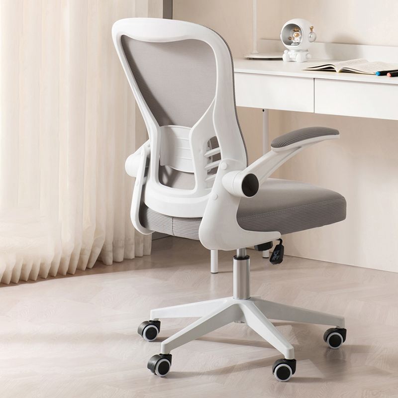 Padded Arms Office Chair Swivel Adjustable Seat Height Chair with Caster Wheels