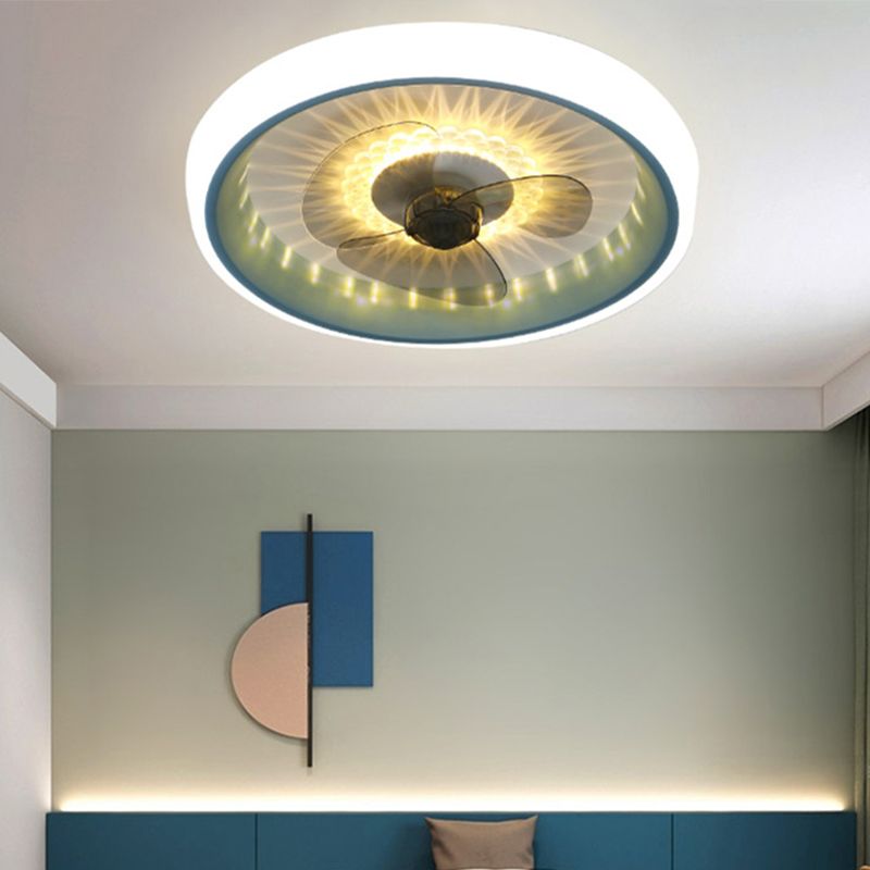 Circolo acrilico Vecchia con soffitto Light Set Aibture Macaron LED Flush Monte Lighting per camera da letto