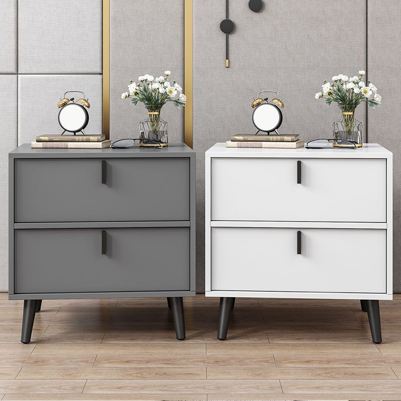 Modern Drawers Included Bedside Cabinet Manufactured Wood Nightstand for Bedroom