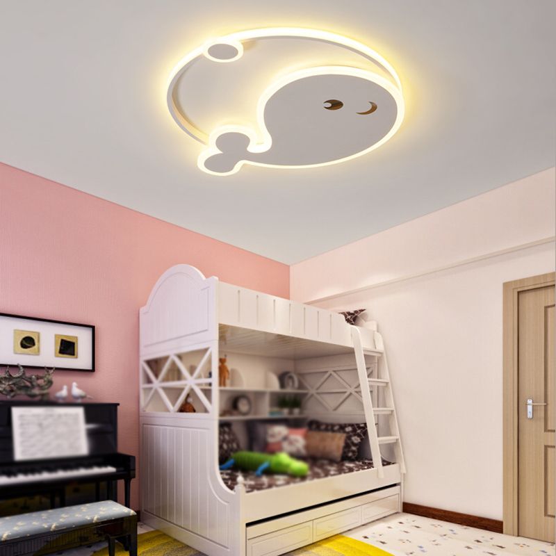 LED White Ceiling Light Children Flush Mount Lighting for Restaurant