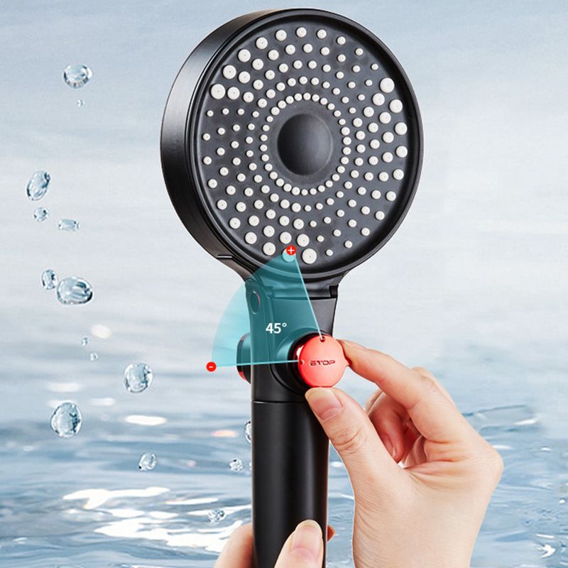 Modern Plastic Shower Head Adjustable Water Flow Handheld Shower Head