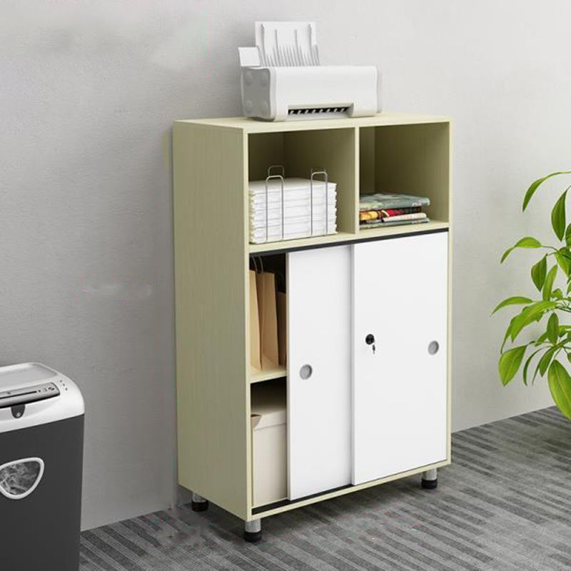 Modern Cabinet Wood with Storage and Adjustable Storage Shelves File Cabinet