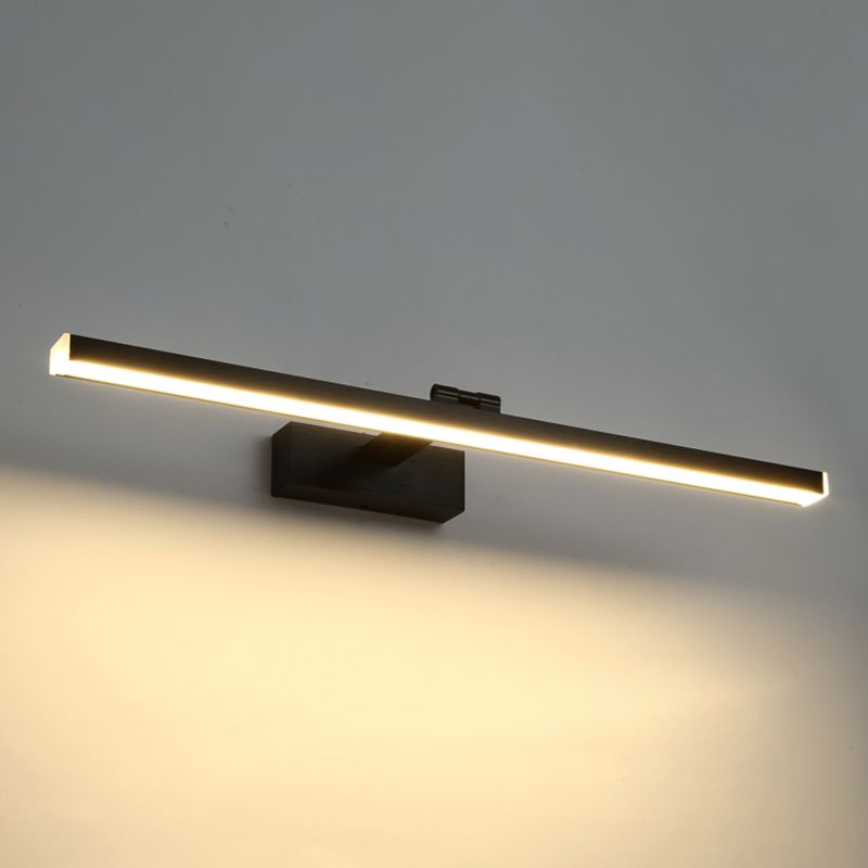 Rectangle Vanity Lighting Modern Style Metal 1 Light Vanity Sconce Lights