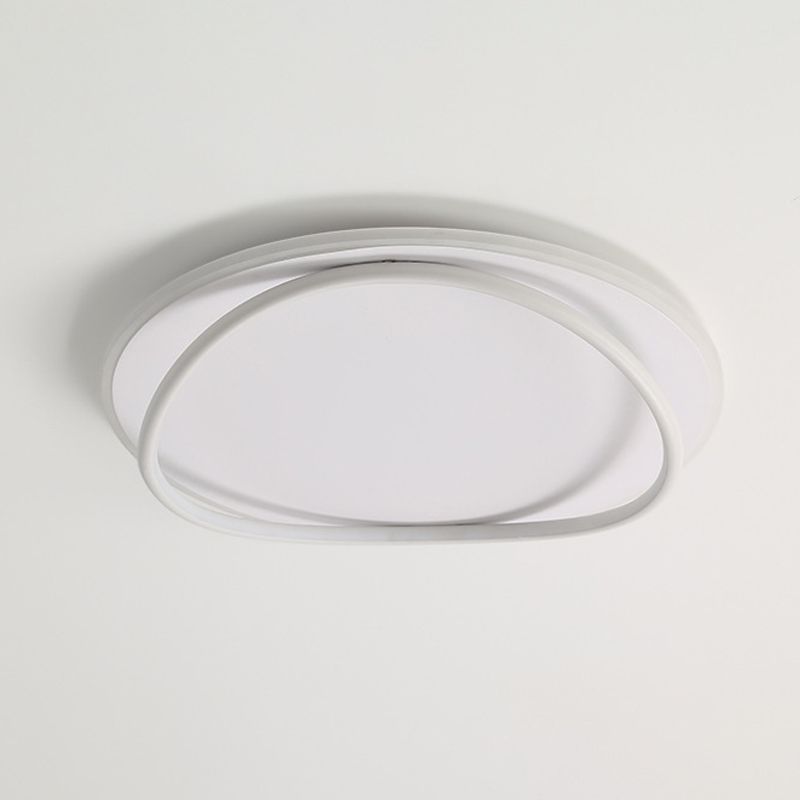 LED Ceiling Light Modern Style Ceiling Mount Light with Silica Gel Shade for Bedroom