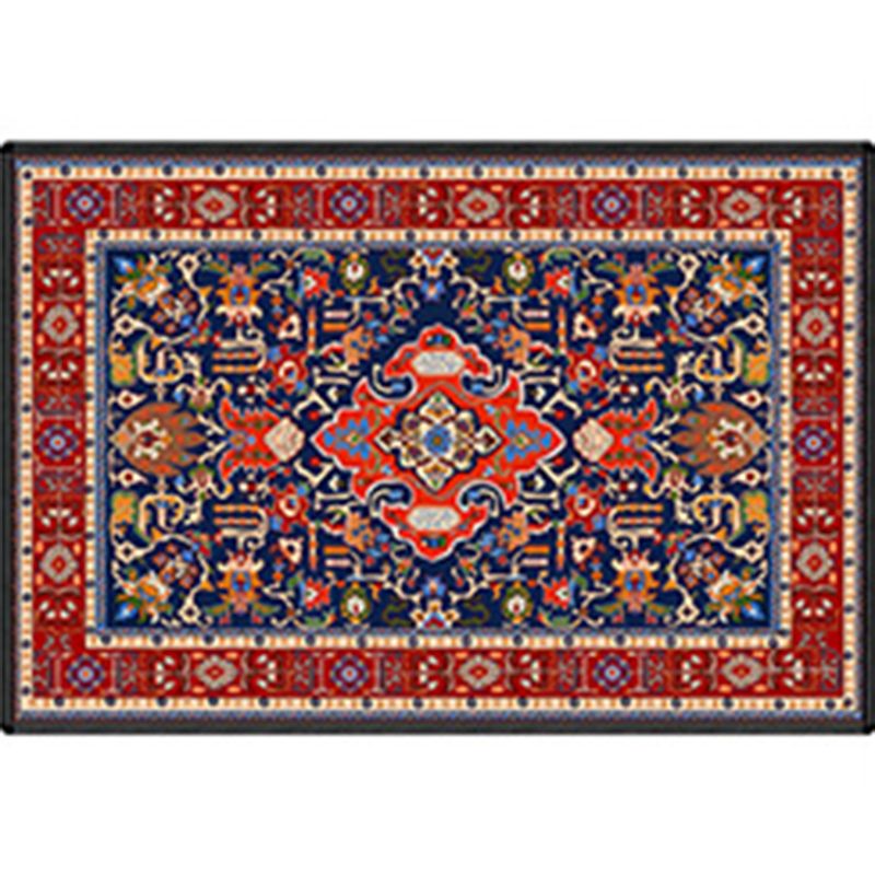 Victorian Medallion Pattern Rug Olden Moroccan Area Carpet Anti-Slip Backing Carpet for Living Room