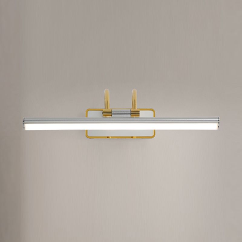 Lineare Form Metallspiegel Wand Licht moderne 1-Lichtspiegel Wandhalterung Licht