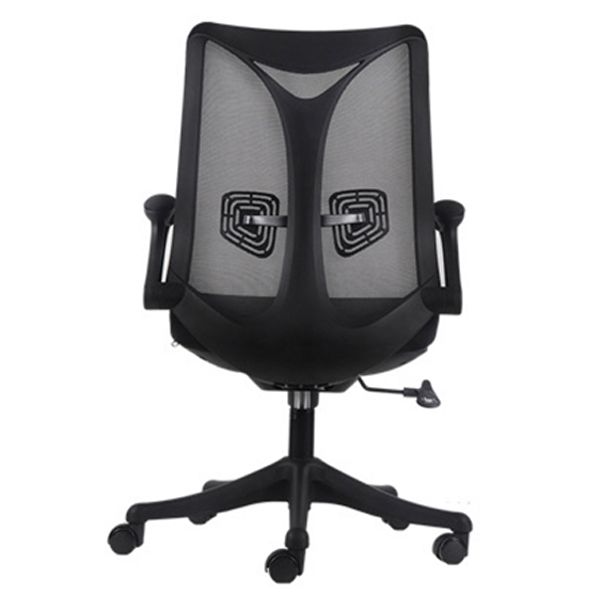 Modern Computer Chair Adjustable Armrest Chair Nylon Mid-back Chair