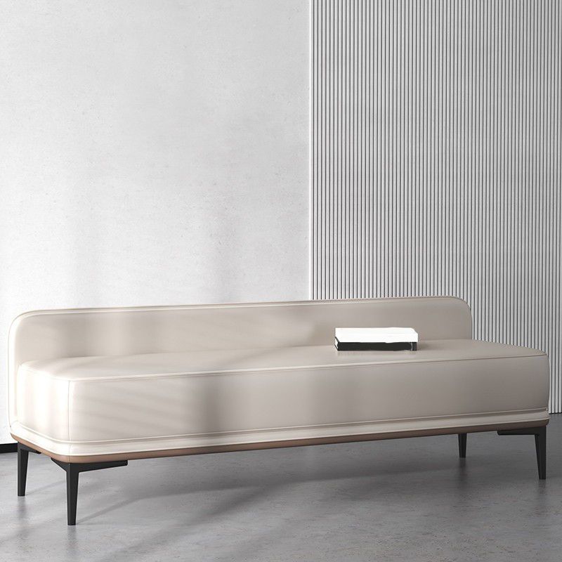 Contemporary Cushioned Seating Bench Rectangle Entryway and Bedroom Bench