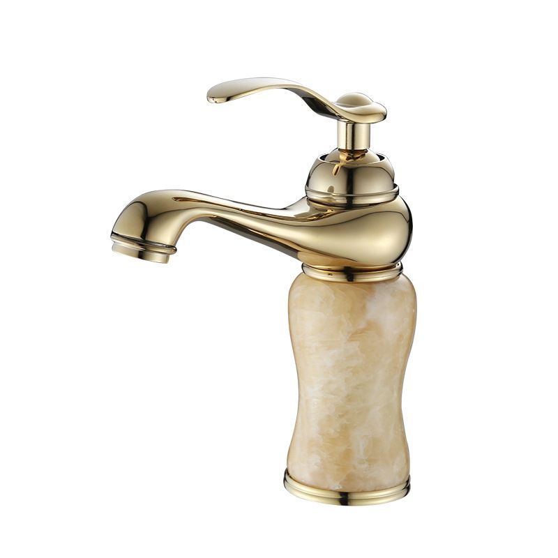 Luxury Vessel Faucet Brass Lever Handles Low Arc Basin Lavatory Faucet