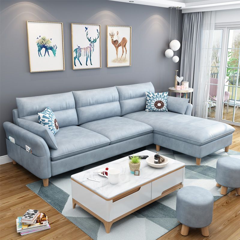 3-seater Sofa with Ottoman Included and Storage for Apartment