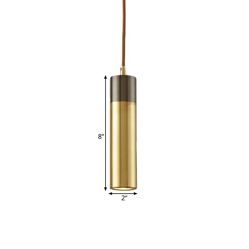 Birretta per birre a colonna Kit appeso Kit Metal 1 Light Postmodernist Bening Cipante in Brass-Black