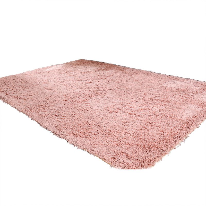 Casual Decoration Rug Multicolored Solid Color Indoor Rug Polyster Non-Slip Backing Easy Care Area Carpet