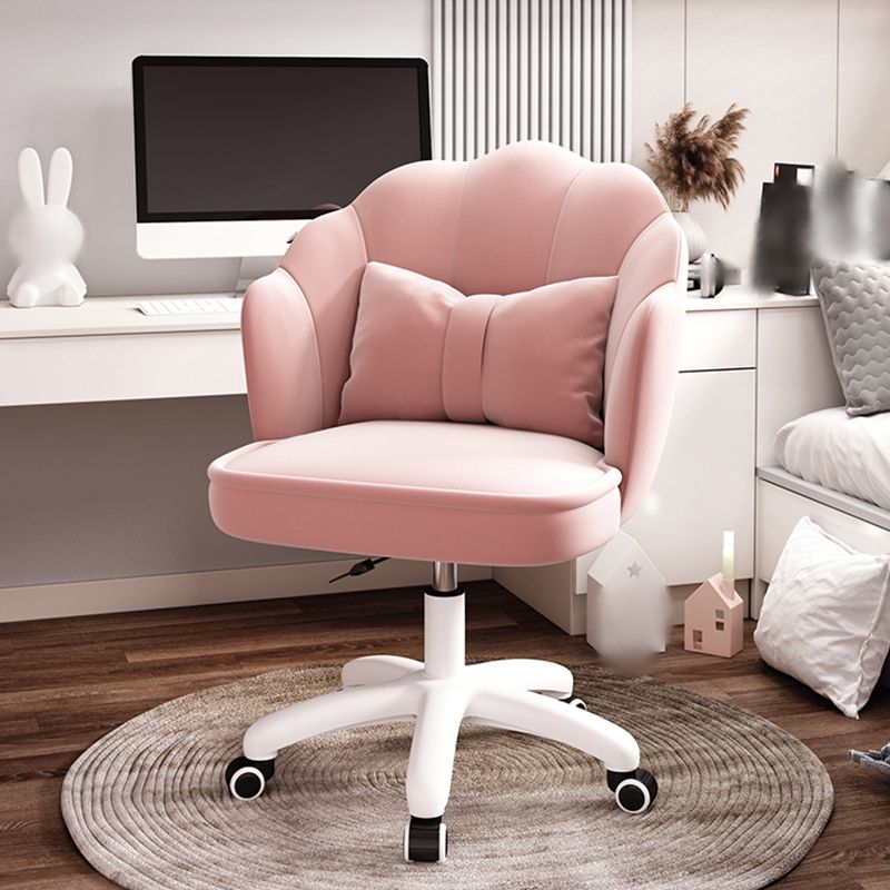 Fabric Desk Chair Modern Armless Office Chair for Home Office