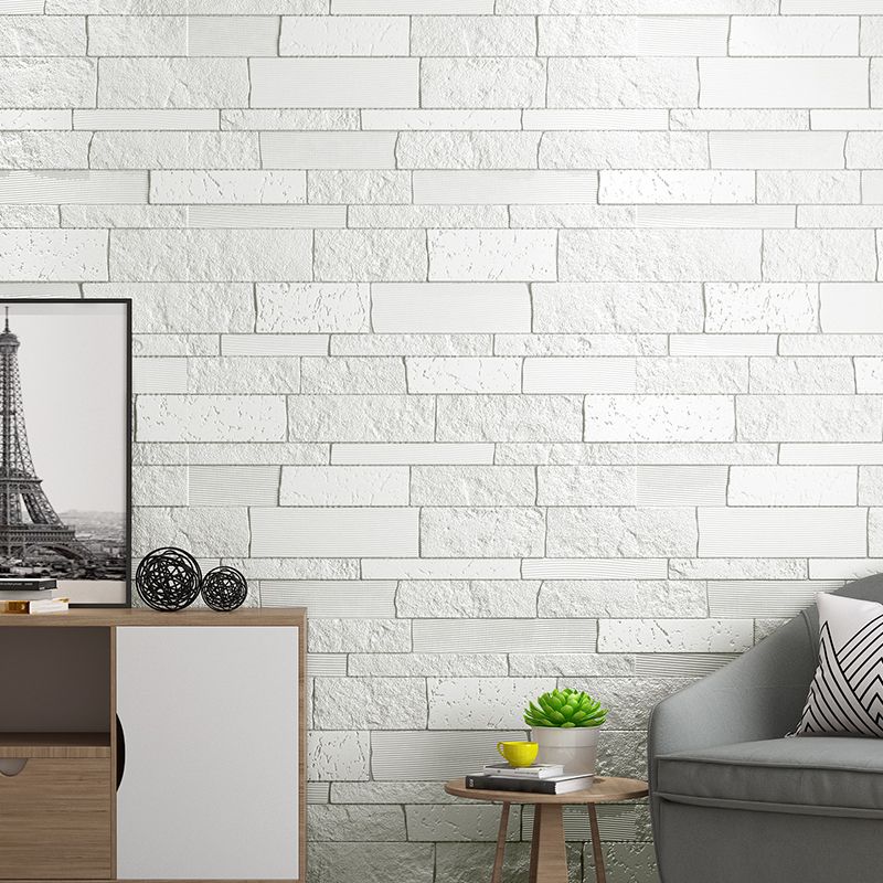 Industrial 3D Brick Wall Plank Bathroom Living Room Wall Panels Set of 10