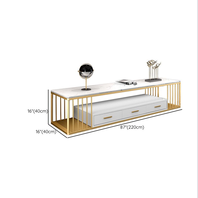 Modern TV Media Stand Open Storage TV Console for Living Room