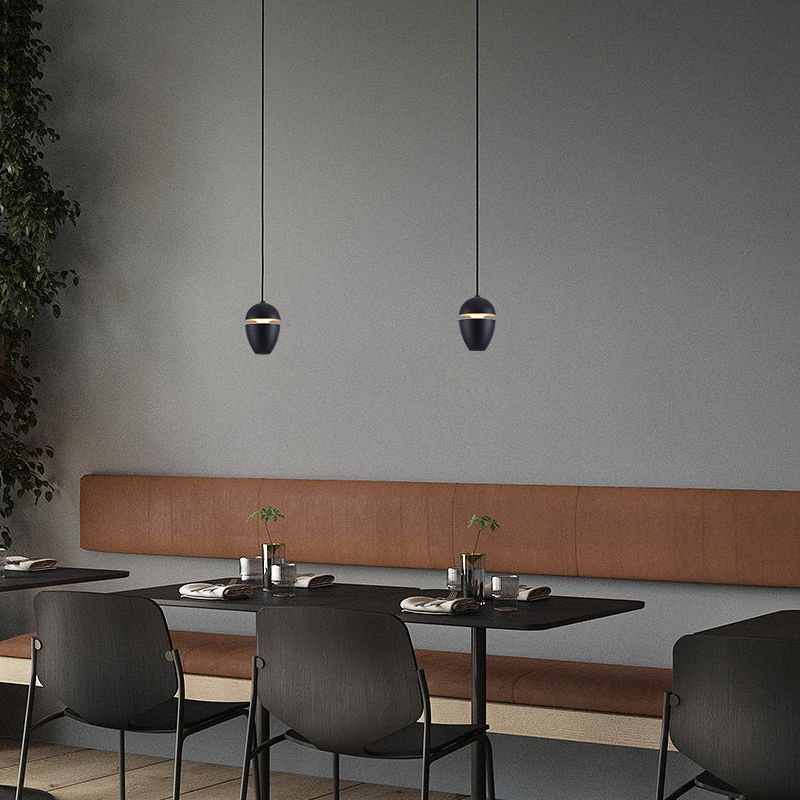 Metallic Hanging Light Modern Style Simple LED Hanging Lighting Fixture