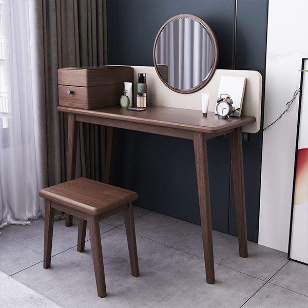 3-Piece Standing Mid-Century Modern Drawers Included Vanity Dressing Table Set