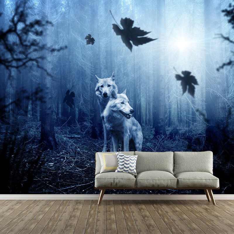 Photography Trees Wall Mural Moisture Resistant Environmental Forest Wallpaper