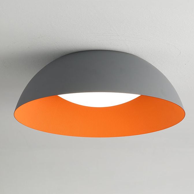 Gray + Orange en forma de techo LED Light Nordic Style Simplicity Aluminio Lighting Fexture para dormitorio