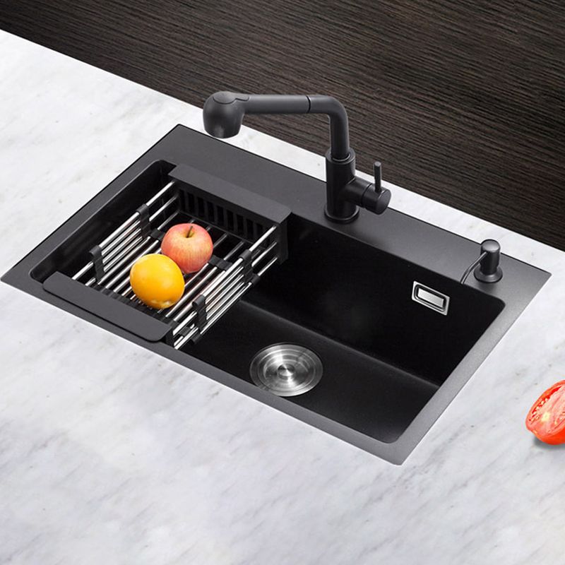 Classic Style Kitchen Sink Corrosion Resistant 2 Holes Stainless Steel Kitchen Sink