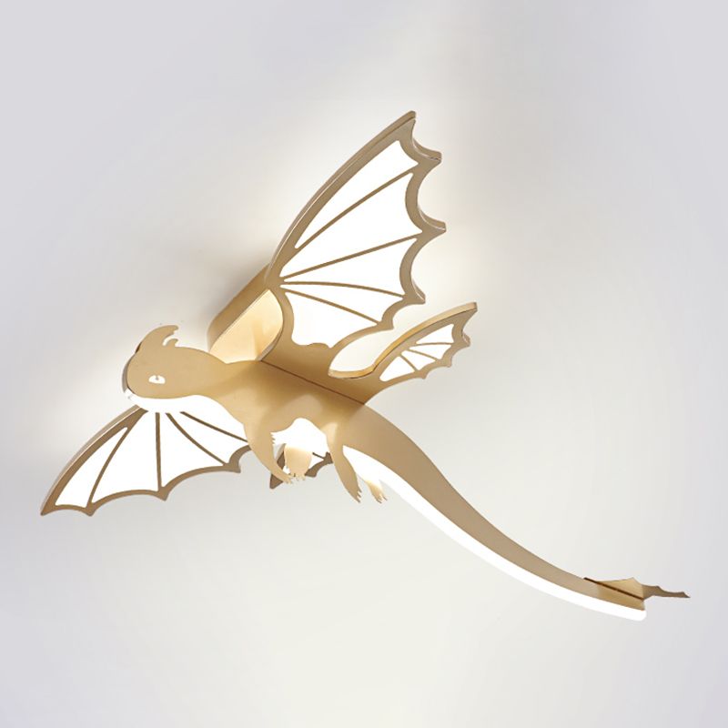 Dinosaur LED Ceiling Light Modern Style Creative Flush-mount Lamp for Bedroom Living Room