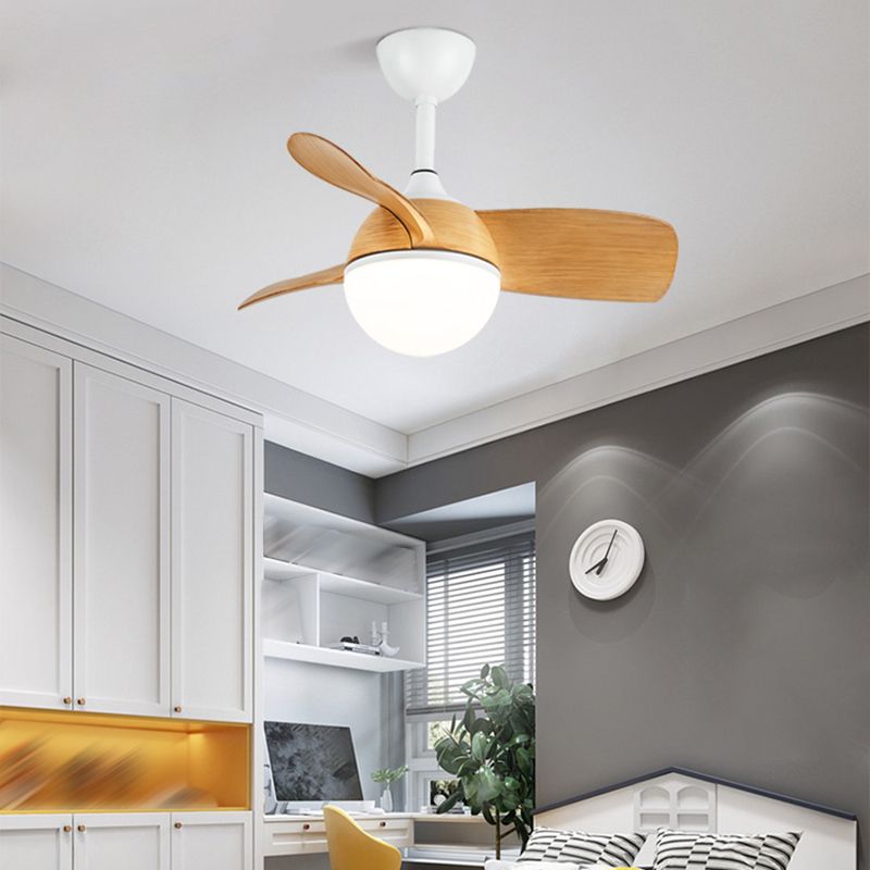 Nordic Style Colorful Ceiling Fan Lamp Acrylic Shade Ceiling Fan Light for Children Room