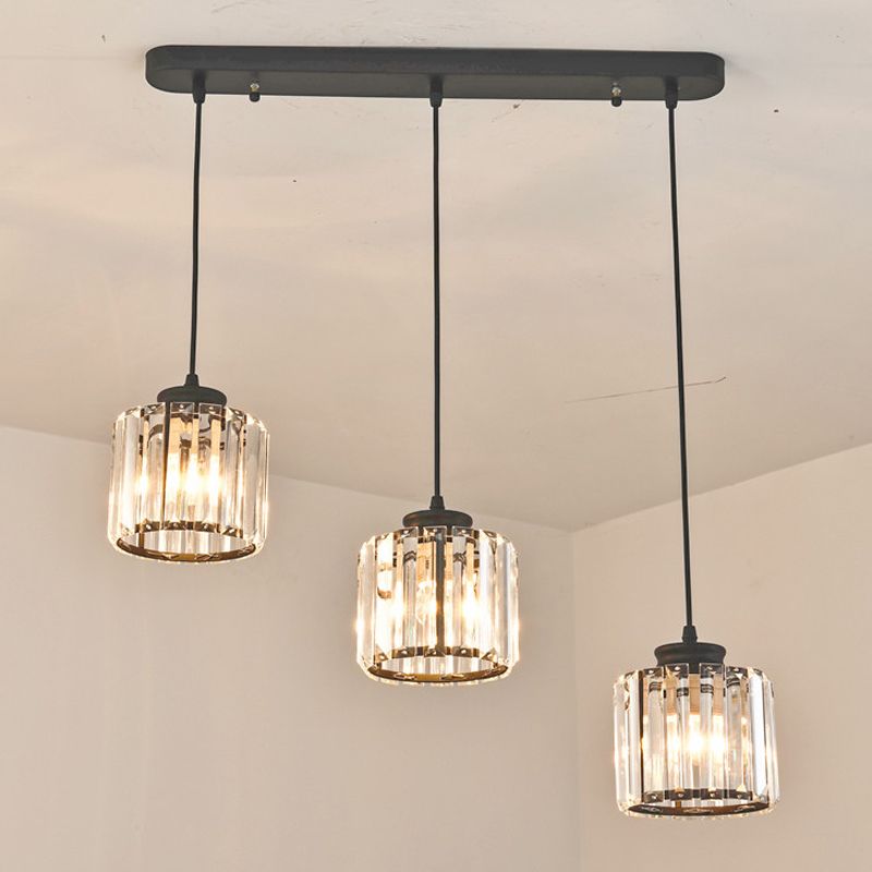 Modern Style Geometry Shape Hanging Lights Crystal Hanging Light Fixtures