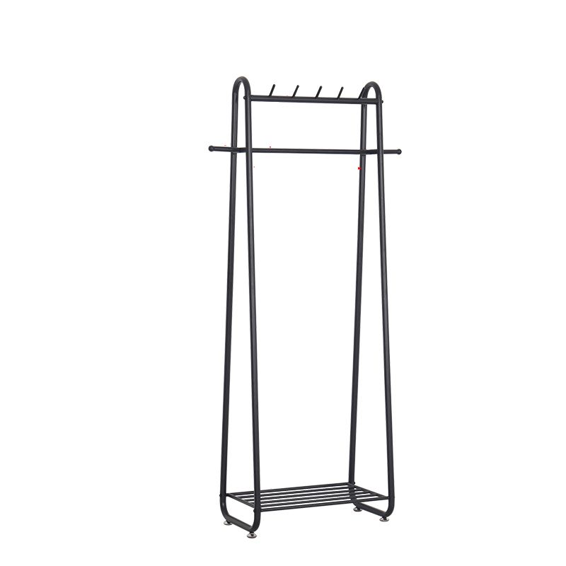 Industrial Hall Stand Metal Hooks Shelving Included Free Standing Coat Rack