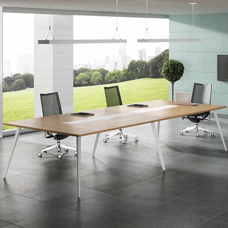 Contemporary Style Engineered Wood Desk Rectangle Desk for Office