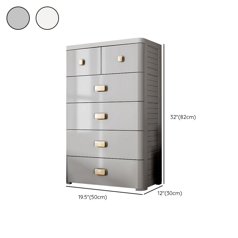 Plastic Wardrobe Armoire with Drawer Modern Youth Armoire for Home