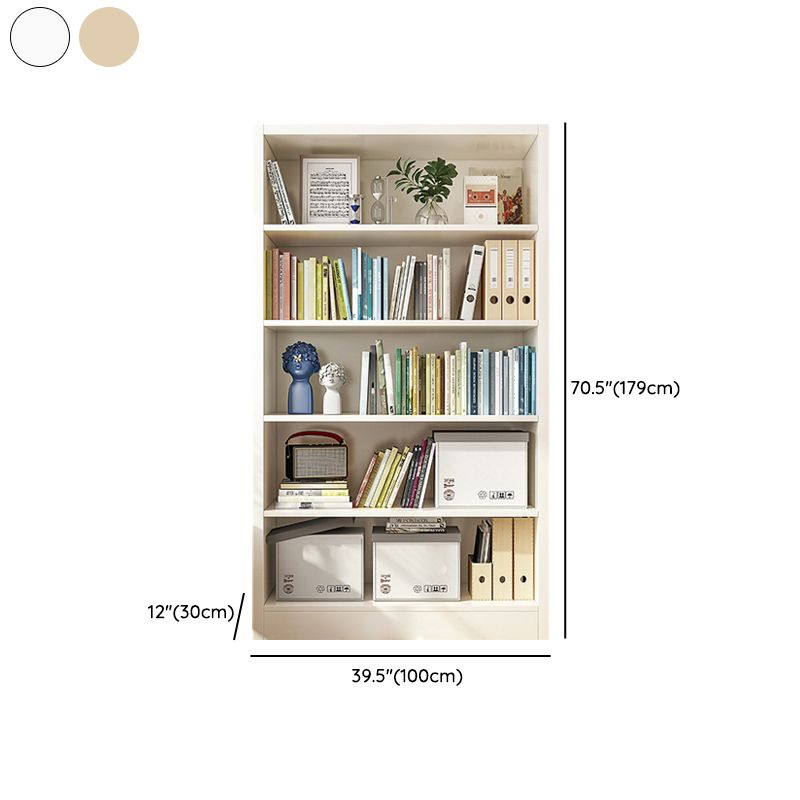 Scandinavian Shelf Manufactured Wood Standard Kids Bookcase in Natural/White