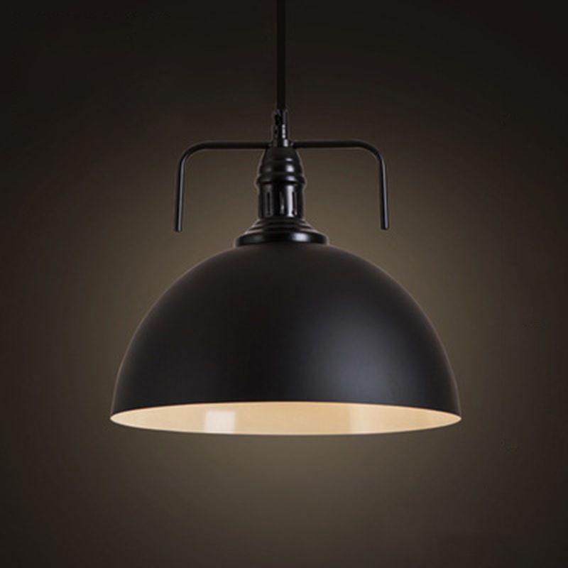 Metal Black Commercial Pendant Lighting Shaded Industrial Style Pendant Ceiling Light