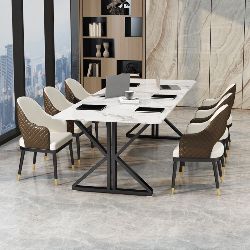 Sintered Stone Home Writing Table Industrial Office Meeting Table