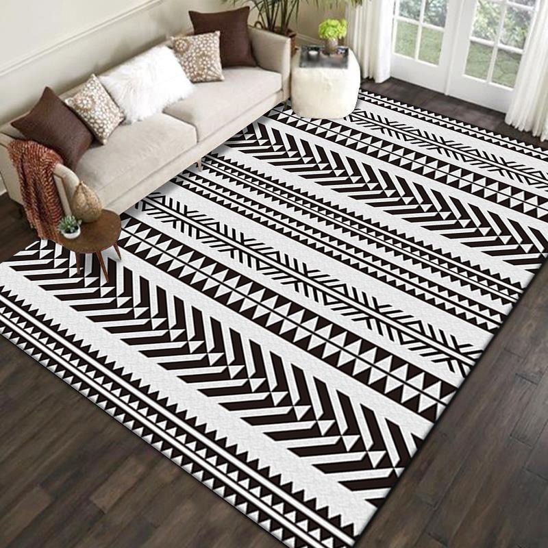 Boemia tappeto di tappeto grafico in poliestere tappeto per soggiorno per soggiorno