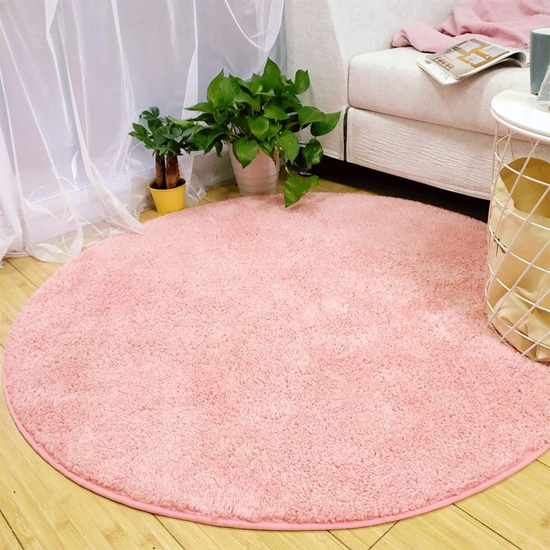 Tapis de salon simple Tapis de couleur unie multicolore machine de tapis lavable sans glissement de soins faciles à glisser