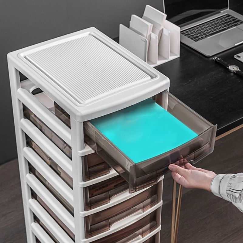 Vertical Transparent Filing Cabinet Contemporary Plastic Drawers File Cabinet